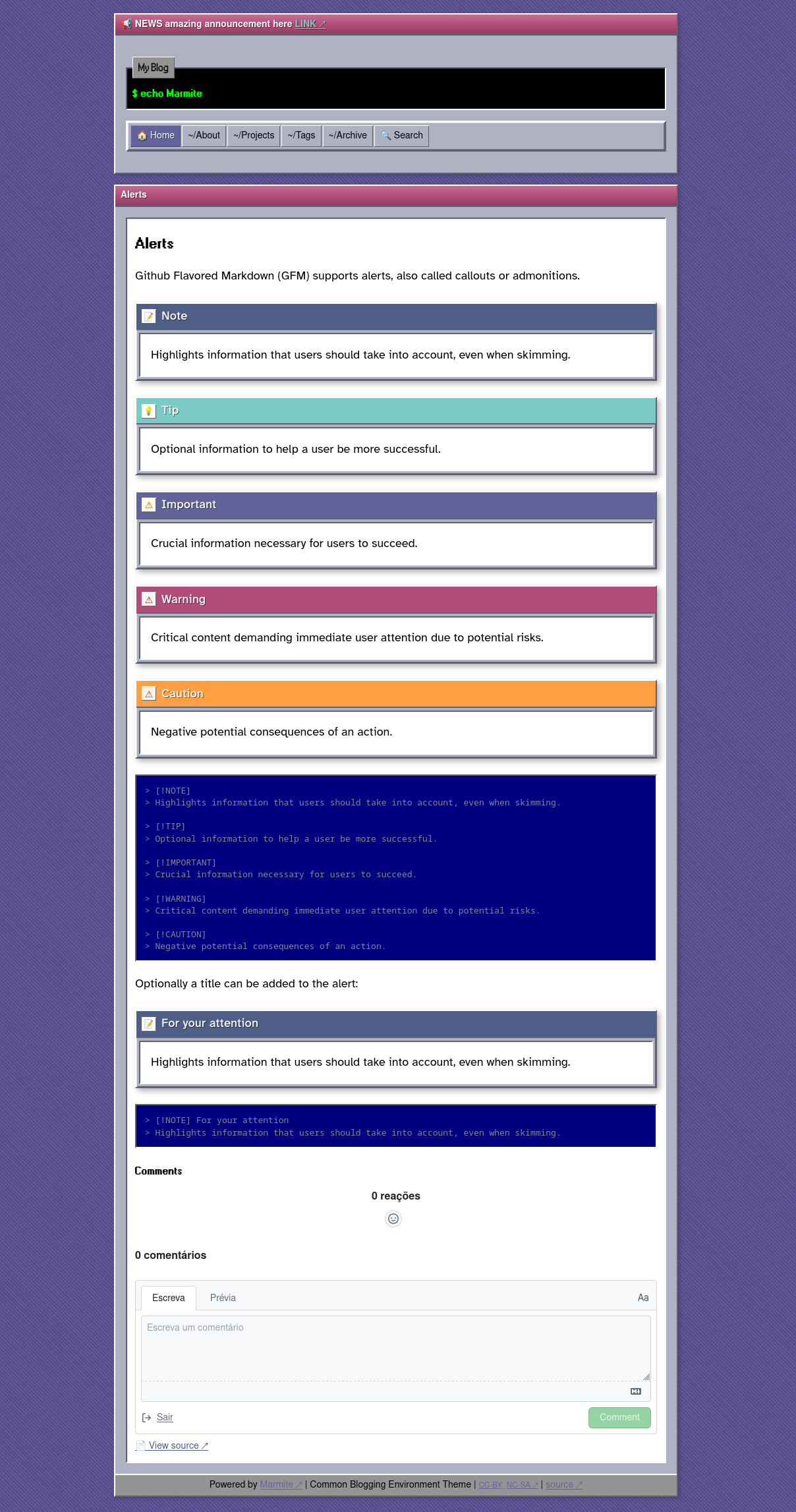 CDE Theme Blog Posts